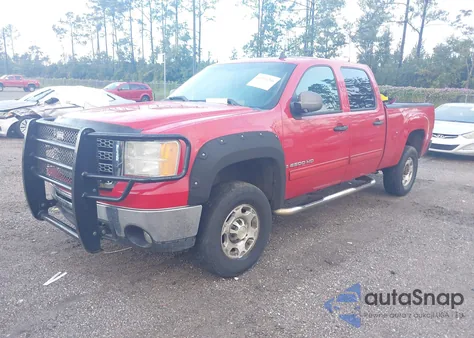 2008 GMC Sierra 2500Hd Sle2 из США, поврежденный, VIN 1GTHC23K98F166206